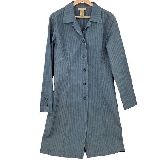 Vintage Jackets & Blazers - Vintage Cotton Ginny Long Denim Jacket